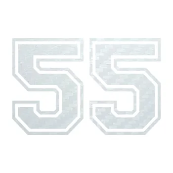 Polep vozidla SAMOLEPKA Startovní číslo 55 typ 4 (51 - 3D karbon bílý) NA AUTO, NÁLEPKA, FÓLIE, POLEP, TUNING, VLASTNÍ TEXT, TISK, AUTOSAMOLEPKY.cz, POLEPY, OBRÁZEK, LOGO, SAMOLEPKY