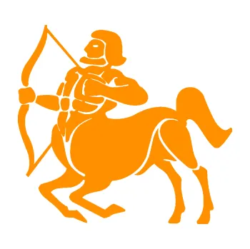 Samolepící dekorace SAMOLEPKA Střelec 004 levá (06 - oranžová) NA AUTO, NÁLEPKA, FÓLIE, POLEP, TUNING, VLASTNÍ TEXT, TISK, AUTOSAMOLEPKY.cz, POLEPY, OBRÁZEK, LOGO, SAMOLEPKY