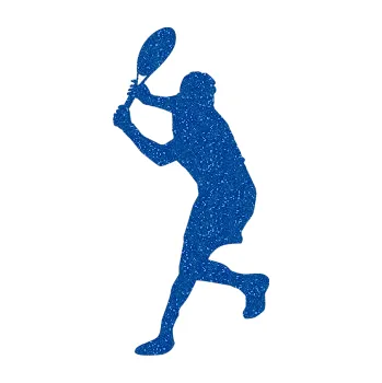 Polep vozidla Tenista 012 levá (88 - Ultra Metalic modrá) SAMOLEPKA NA AUTO, NÁLEPKA, FÓLIE, POLEP, TUNING, VLASTNÍ TEXT, TISK, AUTOSAMOLEPKY.cz, POLEPY, OBRÁZEK, LOGO, 3D STICKERS