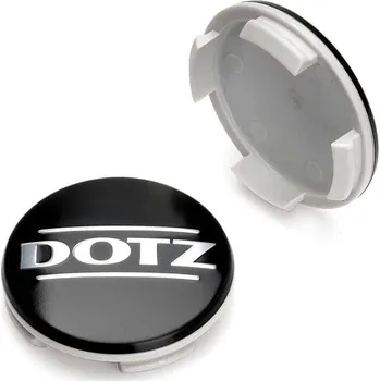 Alu kolo Středová krytka alu kola Ø 56/60mm, Dotz ZO7040K plast, s logem, černá matná