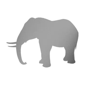 Samolepící dekorace SAMOLEPKA Slon 019 levá (42 - stříbrná metalíza) NA AUTO, NÁLEPKA, FÓLIE, POLEP, TUNING, VLASTNÍ TEXT, TISK, AUTOSAMOLEPKY.cz, POLEPY, OBRÁZEK, LOGO, SAMOLEPKY
