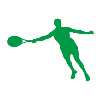 Polep vozidla Tenista 009 levá (12 - zelená) SAMOLEPKA NA AUTO, NÁLEPKA, FÓLIE, POLEP, TUNING, VLASTNÍ TEXT, TISK, AUTOSAMOLEPKY.cz, POLEPY, OBRÁZEK, LOGO, 3D STICKERS