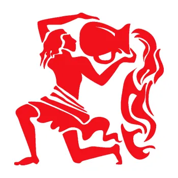 Samolepící dekorace SAMOLEPKA Vodnář 005 pravá (10 - červená) NA AUTO, NÁLEPKA, FÓLIE, POLEP, TUNING, VLASTNÍ TEXT, TISK, AUTOSAMOLEPKY.cz, POLEPY, OBRÁZEK, LOGO, SAMOLEPKY