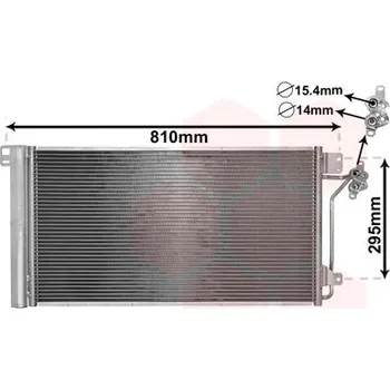 Klimatizace automobilu Kondenzátor, klimatizace VAN WEZEL 58005236