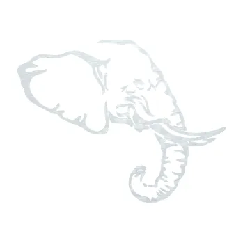 Samolepící dekorace SAMOLEPKA Slon 030 pravá hlava (51 - 3D karbon bílý) NA AUTO, NÁLEPKA, FÓLIE, POLEP, TUNING, VLASTNÍ TEXT, TISK, AUTOSAMOLEPKY.cz, POLEPY, OBRÁZEK, LOGO, SAMOLEPKY