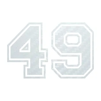 Polep vozidla Startovní číslo 49 typ 4 (51 - 3D karbon bílý) SAMOLEPKA NA AUTO, NÁLEPKA, FÓLIE, POLEP, TUNING, VLASTNÍ TEXT, TISK, AUTOSAMOLEPKY.cz, POLEPY, OBRÁZEK, LOGO, 3D STICKERS