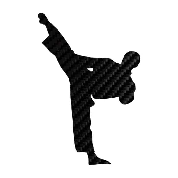Polep vozidla Taekwondo 002 levá (50 - 3D karbon černý) SAMOLEPKA NA AUTO, NÁLEPKA, FÓLIE, POLEP, TUNING, VLASTNÍ TEXT, TISK, AUTOSAMOLEPKY.cz, POLEPY, OBRÁZEK, LOGO, 3D STICKERS