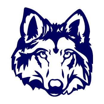 Polep vozidla Vlk 008 pravá hlava (23 - tmavě modrá) SAMOLEPKA NA AUTO, NÁLEPKA, FÓLIE, POLEP, TUNING, VLASTNÍ TEXT, TISK, AUTOSAMOLEPKY.cz, POLEPY, OBRÁZEK, LOGO, 3D STICKERS