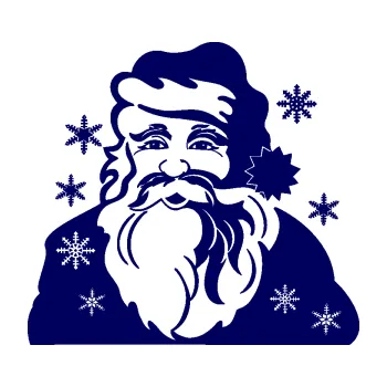 Samolepící dekorace SAMOLEPKA Vánoční Santa 001 pravá (23 - tmavě modrá) NA AUTO, NÁLEPKA, FÓLIE, POLEP, TUNING, VLASTNÍ TEXT, TISK, AUTOSAMOLEPKY.cz, POLEPY, OBRÁZEK, LOGO, SAMOLEPKY