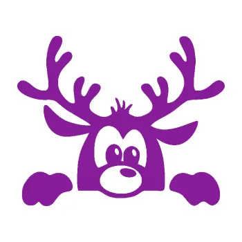 Samolepící dekorace Sob 002 pravá vykukuje (14 - fialová) SAMOLEPKA NA AUTO, NÁLEPKA, FÓLIE, POLEP, TUNING, VLASTNÍ TEXT, TISK, AUTOSAMOLEPKY.cz, POLEPY, OBRÁZEK, LOGO, 3D STICKERS