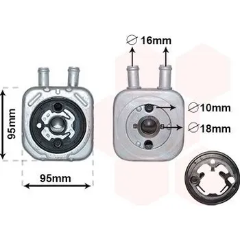 Chladič motoru Olejový chladič, motorový olej VAN WEZEL 58003086