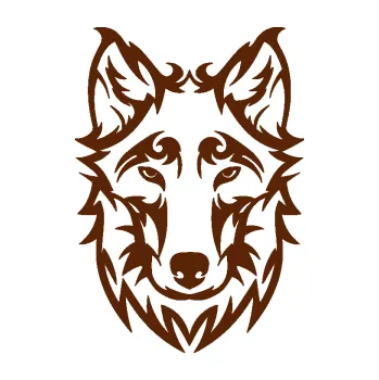 Polep vozidla Vlk 024 (15 - hnědá) SAMOLEPKA NA AUTO, NÁLEPKA, FÓLIE, POLEP, TUNING, VLASTNÍ TEXT, TISK, AUTOSAMOLEPKY.cz, POLEPY, OBRÁZEK, LOGO, 3D STICKERS