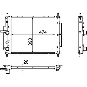 Chladič motoru Chladič, chlazení motoru MAHLE CR 1107 000P