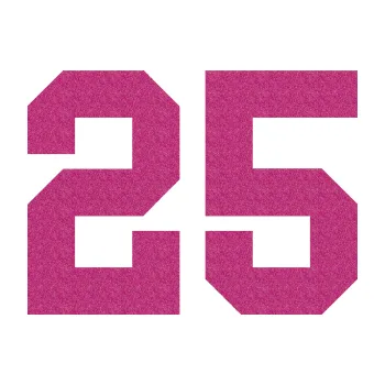 Polep vozidla Startovní číslo 25 (90 - Ultra Metalic růžová) SAMOLEPKA NA AUTO, NÁLEPKA, FÓLIE, POLEP, TUNING, VLASTNÍ TEXT, TISK, AUTOSAMOLEPKY.cz, POLEPY, OBRÁZEK, LOGO, 3D STICKERS