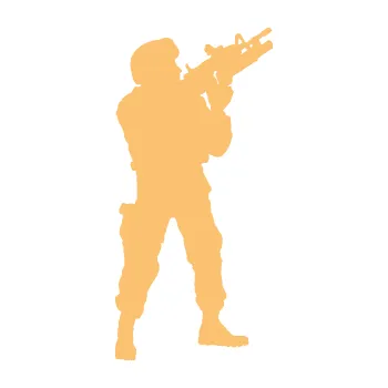 Samolepící dekorace SAMOLEPKA Voják 004 pravá (08 - béžová) NA AUTO, NÁLEPKA, FÓLIE, POLEP, TUNING, VLASTNÍ TEXT, TISK, AUTOSAMOLEPKY.cz, POLEPY, OBRÁZEK, LOGO, SAMOLEPKY