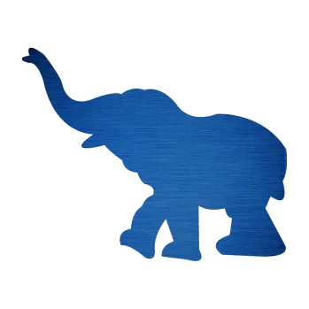 Samolepící dekorace SAMOLEPKA Slon 022 levá (65 - škrábaný kov modrý) NA AUTO, NÁLEPKA, FÓLIE, POLEP, TUNING, VLASTNÍ TEXT, TISK, AUTOSAMOLEPKY.cz, POLEPY, OBRÁZEK, LOGO, SAMOLEPKY