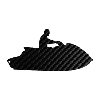Autodoplněk Samolepka na auto Vodní skútr 003 pravá (50 - 3D karbon černý) NÁLEPKA, FÓLIE, POLEPY, TUNING, VLASTNÍ TEXT, TISK, AUTOSAMOLEPKY.cz, SAMOLEPKY, OBRÁZEK, LOGO, VÝROBA, PRODEJ