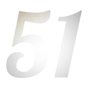 Polep vozidla SAMOLEPKA Startovní číslo 51 typ 3 (82 - odrazková reflexní bílá) NA AUTO, NÁLEPKA, FÓLIE, POLEP, TUNING, VLASTNÍ TEXT, TISK, AUTOSAMOLEPKY.cz, POLEPY, OBRÁZEK, LOGO, SAMOLEPKY