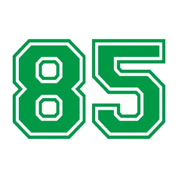 Polep vozidla Startovní číslo 85 typ 4 (12 - zelená) SAMOLEPKA NA AUTO, NÁLEPKA, FÓLIE, POLEP, TUNING, VLASTNÍ TEXT, TISK, AUTOSAMOLEPKY.cz, POLEPY, OBRÁZEK, LOGO, 3D STICKERS