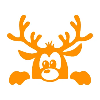 Samolepící dekorace Sob 002 levá vykukuje (06 - oranžová) SAMOLEPKA NA AUTO, NÁLEPKA, FÓLIE, POLEP, TUNING, VLASTNÍ TEXT, TISK, AUTOSAMOLEPKY.cz, POLEPY, OBRÁZEK, LOGO, 3D STICKERS