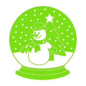 Samolepící dekorace Vánoční dekorace 001 levá sněžítko (04 - zelená kawasaki) SAMOLEPKA NA AUTO, NÁLEPKA, FÓLIE, POLEP, TUNING, VLASTNÍ TEXT, TISK, AUTOSAMOLEPKY.cz, POLEPY, OBRÁZEK, LOGO, 3D STICKERS