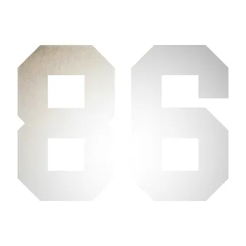 Polep vozidla Startovní číslo 86 (82 - odrazková reflexní bílá) SAMOLEPKA NA AUTO, NÁLEPKA, FÓLIE, POLEP, TUNING, VLASTNÍ TEXT, TISK, AUTOSAMOLEPKY.cz, POLEPY, OBRÁZEK, LOGO, 3D STICKERS