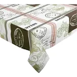 Forbyt Ubrus bavlněný, Vintage Paris, hnědý 120x140cm