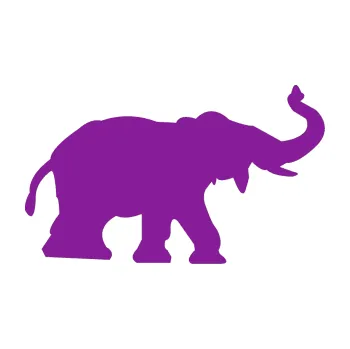 Samolepící dekorace Slon 021 pravá (14 - fialová) SAMOLEPKA NA AUTO, NÁLEPKA, FÓLIE, POLEP, TUNING, VLASTNÍ TEXT, TISK, AUTOSAMOLEPKY.cz, POLEPY, OBRÁZEK, LOGO, 3D STICKERS