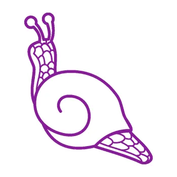 Samolepící dekorace Šnek 003 levá (14 - fialová) SAMOLEPKA NA AUTO, NÁLEPKA, FÓLIE, POLEP, TUNING, VLASTNÍ TEXT, TISK, AUTOSAMOLEPKY.cz, POLEPY, OBRÁZEK, LOGO, 3D STICKERS