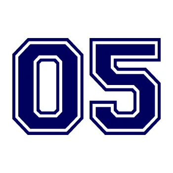 Polep vozidla Startovní číslo 05 typ 4 (23 - tmavě modrá) SAMOLEPKA NA AUTO, NÁLEPKA, FÓLIE, POLEP, TUNING, VLASTNÍ TEXT, TISK, AUTOSAMOLEPKY.cz, POLEPY, OBRÁZEK, LOGO, 3D STICKERS