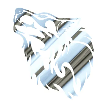 Polep vozidla SAMOLEPKA Vlk 028 levá (80 - chrom fólie stříbrná zrcadlová) NA AUTO, NÁLEPKA, FÓLIE, POLEP, TUNING, VLASTNÍ TEXT, TISK, AUTOSAMOLEPKY.cz, POLEPY, OBRÁZEK, LOGO, SAMOLEPKY