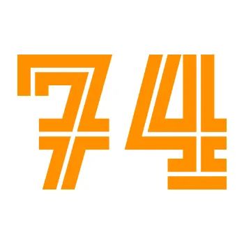 Polep vozidla Startovní číslo 74 typ 7 (06 - oranžová) SAMOLEPKA NA AUTO, NÁLEPKA, FÓLIE, POLEP, TUNING, VLASTNÍ TEXT, TISK, AUTOSAMOLEPKY.cz, POLEPY, OBRÁZEK, LOGO, 3D STICKERS