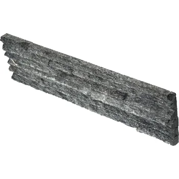 Obklad ALFIstyle Kamenný obklad, Kvarcit černý, 15x60 cm, tloušťka 2-3,5 cm, BL007 - VZOREK