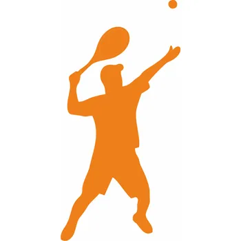 ON-DESIGN Potisk TENISTA Barva: fluorescenční oranžová, Velikost motivu: 8 cm