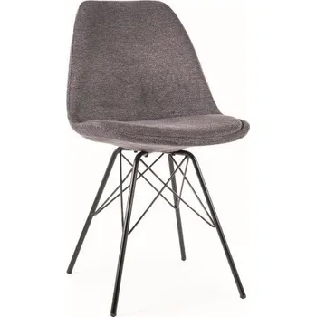 Jídelní židle Židle jídelní tmavě šedá/kov KEN BREGO