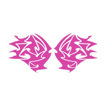 Polep vozidla Tetování 205 (16 - růžová) SAMOLEPKA NA AUTO, NÁLEPKA, FÓLIE, POLEP, TUNING, VLASTNÍ TEXT, TISK, AUTOSAMOLEPKY.cz, POLEPY, OBRÁZEK, LOGO, 3D STICKERS