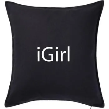 Polštář iGirl - Polštář 50x50 - 50x50 - Pouze potah ( Černá )