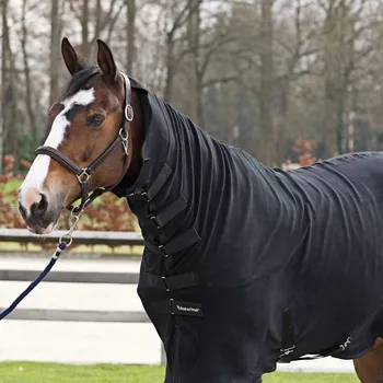 Deka pro koně Deka Fleece Back on Track Supreme s krkem 2117 černá