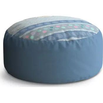 Sedací pytel Kulatý taburet Circle Plyšáčci: 38x48 cm - Sablio