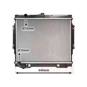 Autodíl Chladič, chlazení motoru VAN WEZEL 32002089