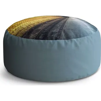 Sedací pytel Kulatý taburet Circle Pražské metro: 38x48 cm - Sablio