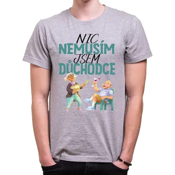 Pánské tričko Fajntričko šedá L