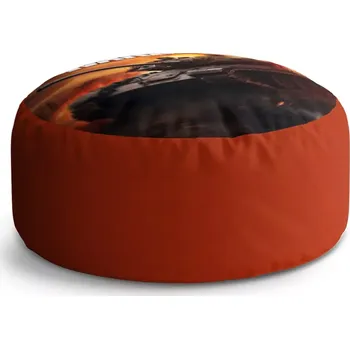 Sedací pytel Kulatý taburet Circle Call of Duty Warzone - tank: 38x48 cm - Sablio