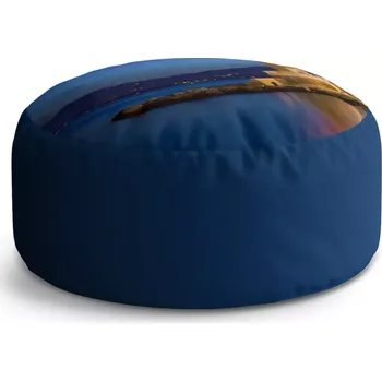 Sedací pytel Kulatý taburet Circle Noční maják: 38x48 cm - Sablio