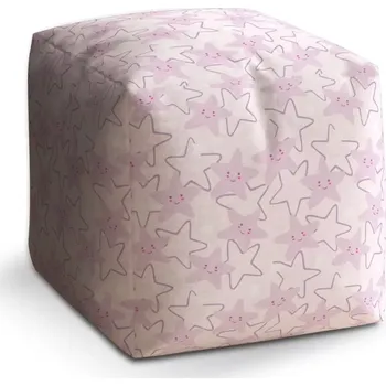 Taburet Taburet Kostka Veselé hvězdy: 40x40x40 cm - Sablio
