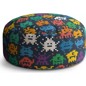 Sedací pytel Kulatý taburet Circle Videohra 3: 38x48 cm - Sablio