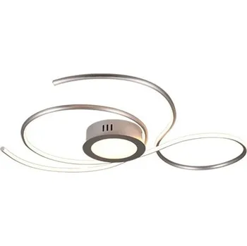 Nástěnné svítidlo LED Stropní přisazené svítidlo Trio JIVE 623419207 48W 5600lm 2700-6000K IP20 80cm matný nikl stmívatelné s dálkovým ovladačem
