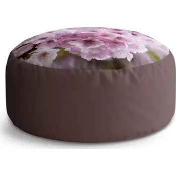 Sedací pytel Kulatý taburet Circle Rozkvetlý strom: 38x48 cm - Sablio