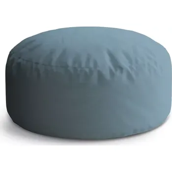 Sedací pytel Kulatý taburet Circle Šedě modrá: 38x48 cm - Sablio
