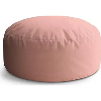 Sedací pytel Kulatý taburet Circle Lososová: 38x48 cm - Sablio